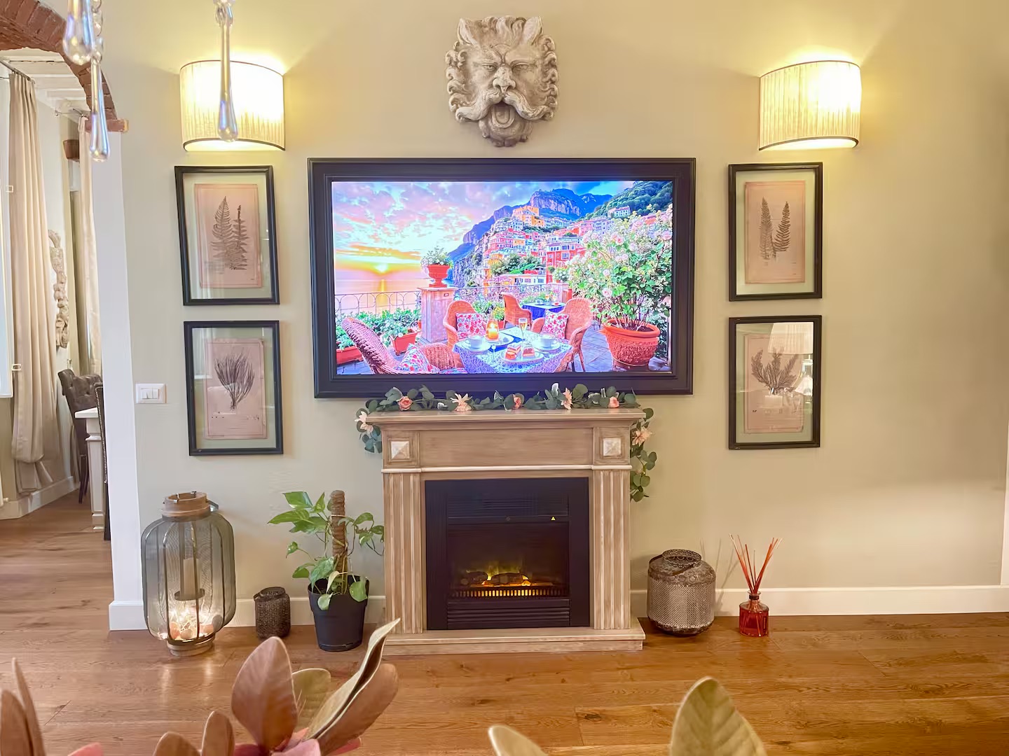 Living Room with Fireplace